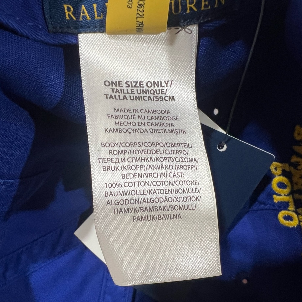Ralph Lauren Polo, Dad Hat, Blue - Picture 9 of 9